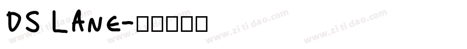 DS Lane字体转换